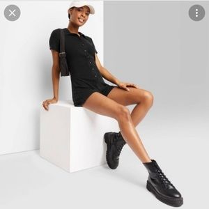 Wild Fable button up short sleeve romper